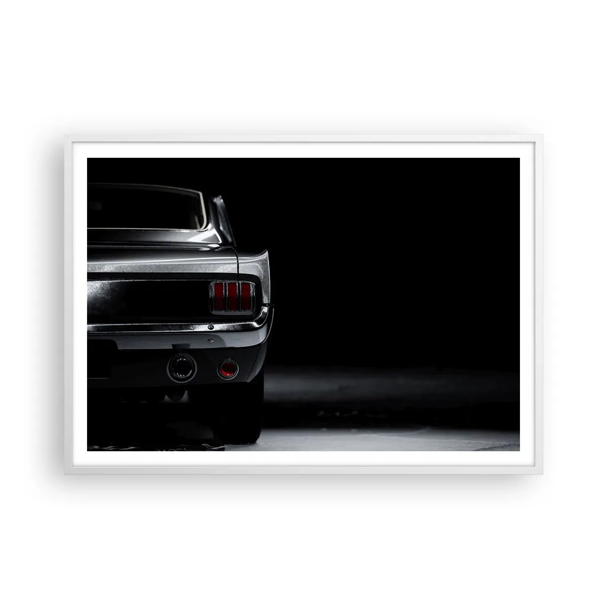 Pôster em moldura branca - O charme do clássico - 100x70 cm