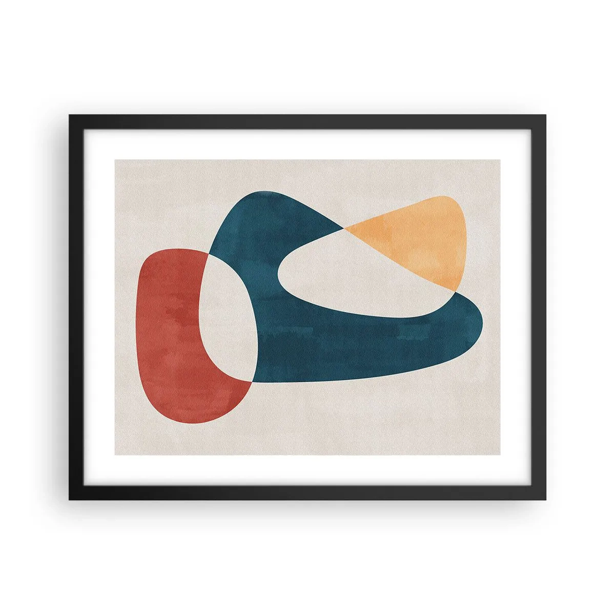 Pôster com moldura preta - Influências e metamorfoses - 50x40 cm