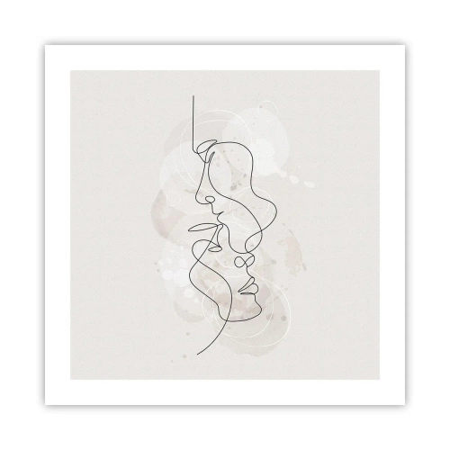 Pôster - Emaranhados num abraço - 50x50 cm