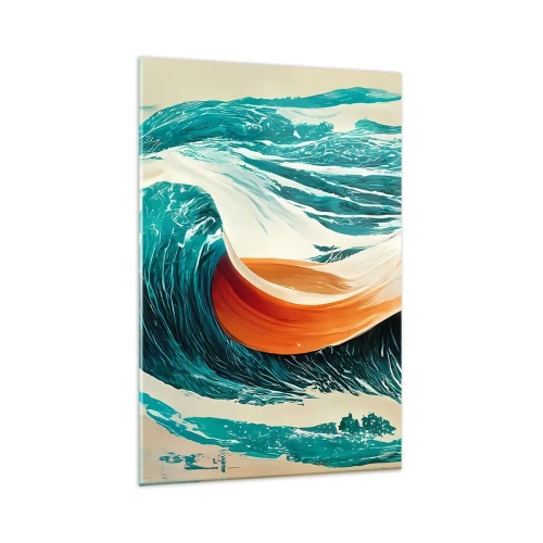 Quadro em vidro - O sonho de um surfista - 80x120 cm