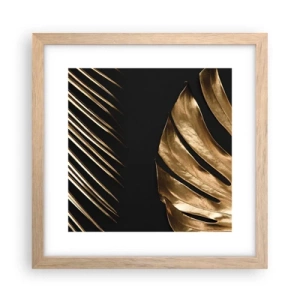 Pôster com moldura de carvalho claro - Diferentes e igualmente caros - 30x30 cm