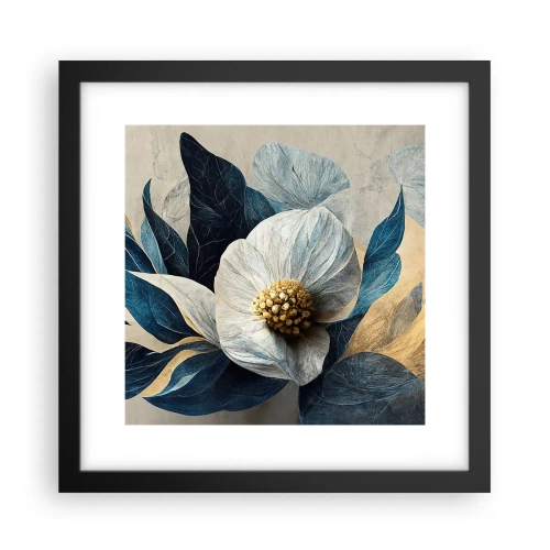 Pôster com moldura preta - Tem um coração de ouro - 30x30 cm