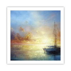 Pôster - Na baía dourada - 60x60 cm