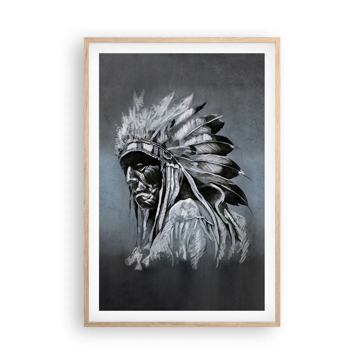 Pôster com moldura de carvalho claro - De volta às raízes - 61x91 cm