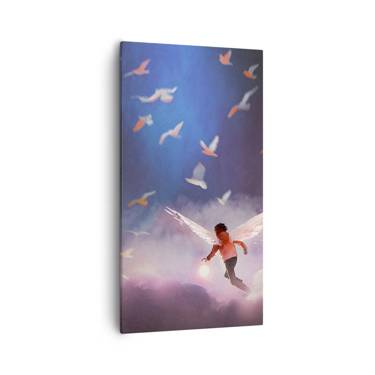 Quadro em tela - É preciso ter imaginação e coragem - 55x100 cm