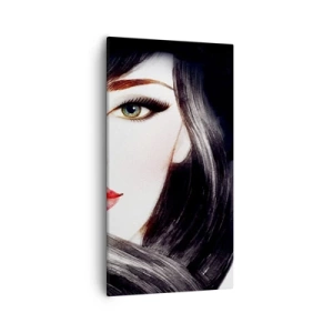 Quadro em tela - Olhar de safira - 55x100 cm