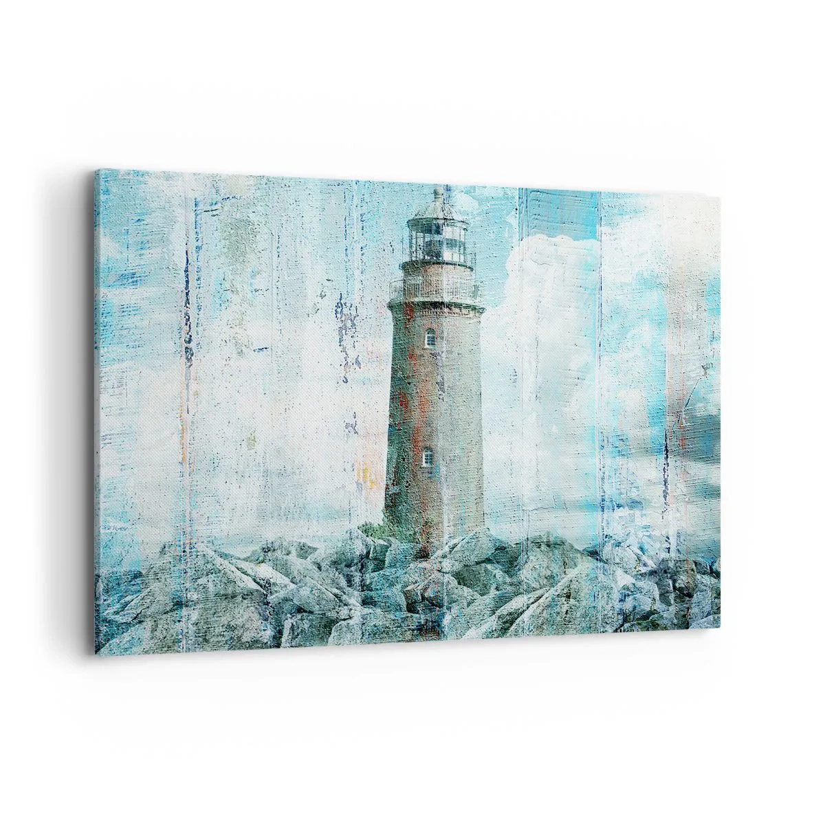 Quadro em tela - Em madeira velha - 100x70 cm