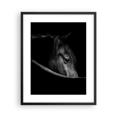 Pôster com moldura preta - Príncipe Negro - 40x50 cm
