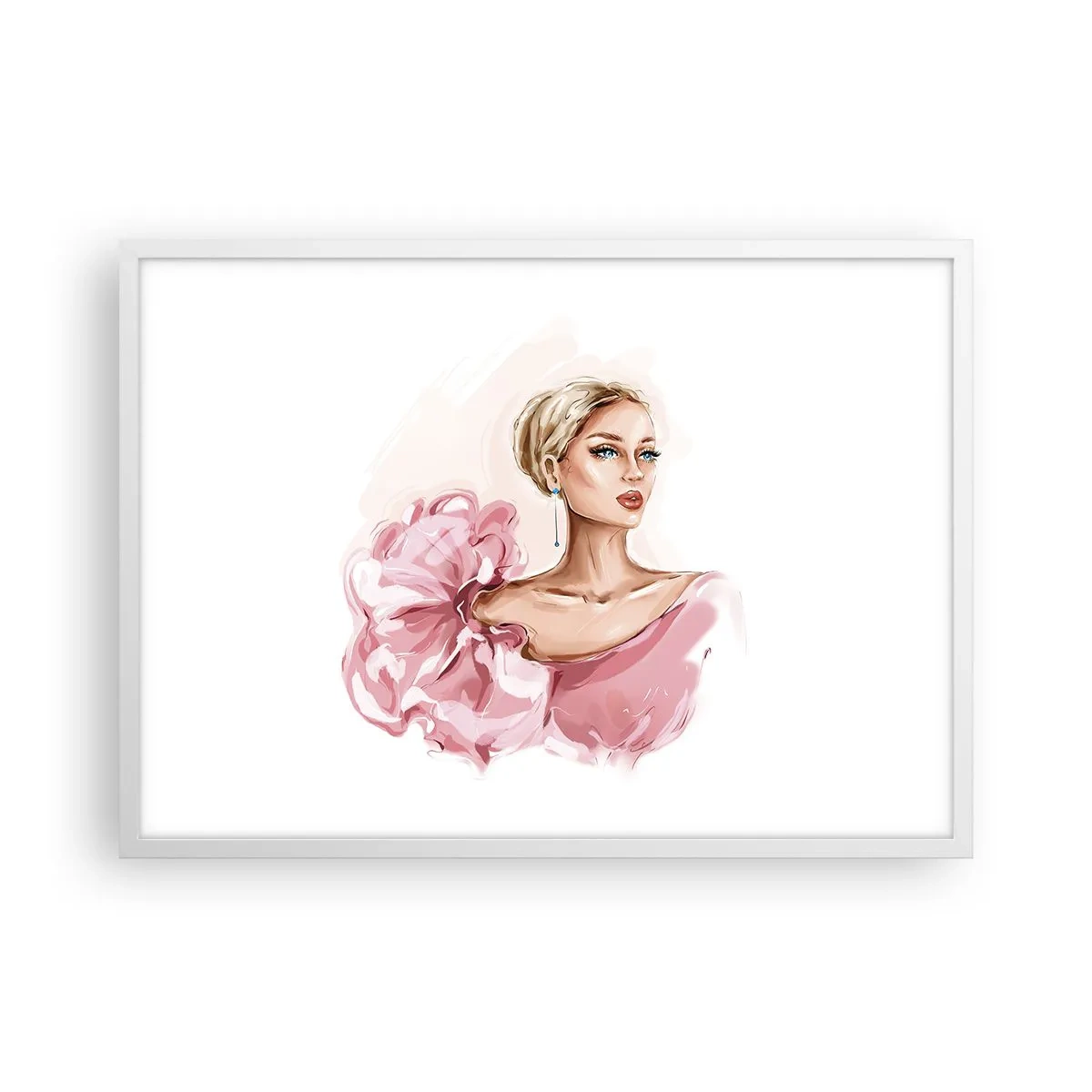 Pôster em moldura branca - Parece pintada... - 70x50 cm