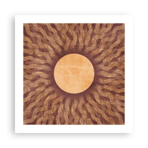 Pôster - Ícone do sol - 50x50 cm