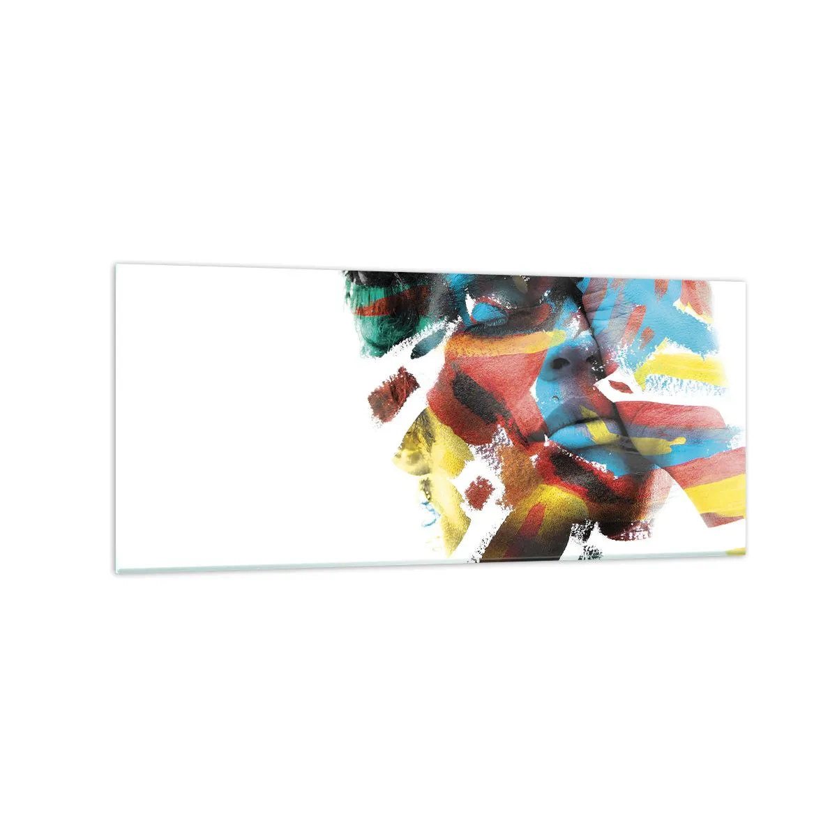 Quadro em vidro - Personalidade colorida - 120x50 cm
