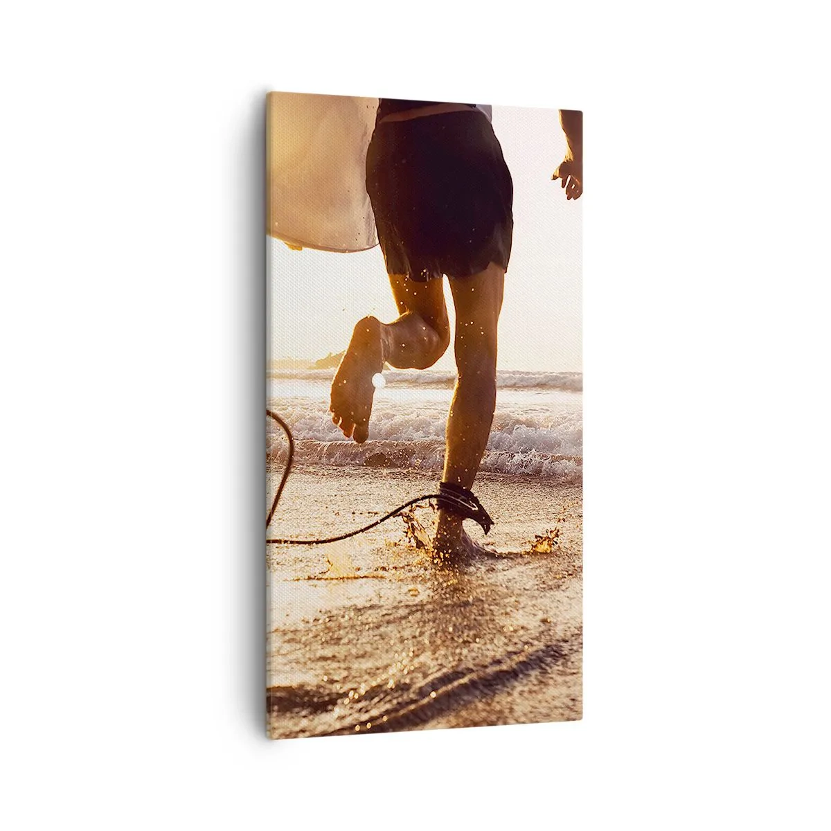 Quadro em tela - Encontro das ondas - 55x100 cm