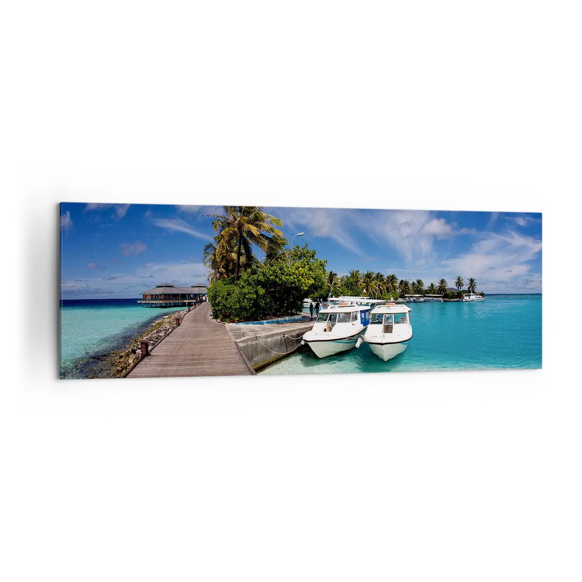 Quadro em tela - No entanto, o paraíso existe - 160x50 cm