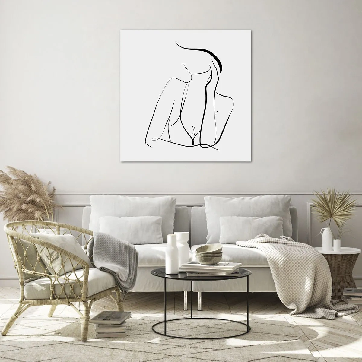 Quadro em vidro - Na onda dos sonhos - 30x30 cm