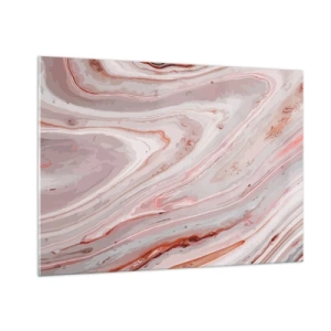 Quadro em vidro - Rosa líquido - 100x70 cm