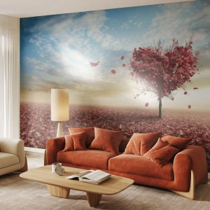 Papel de Parede Premium Canvas - Ame também o outono  - Paisagem, Gráficos, Árvore - 400x280 cm