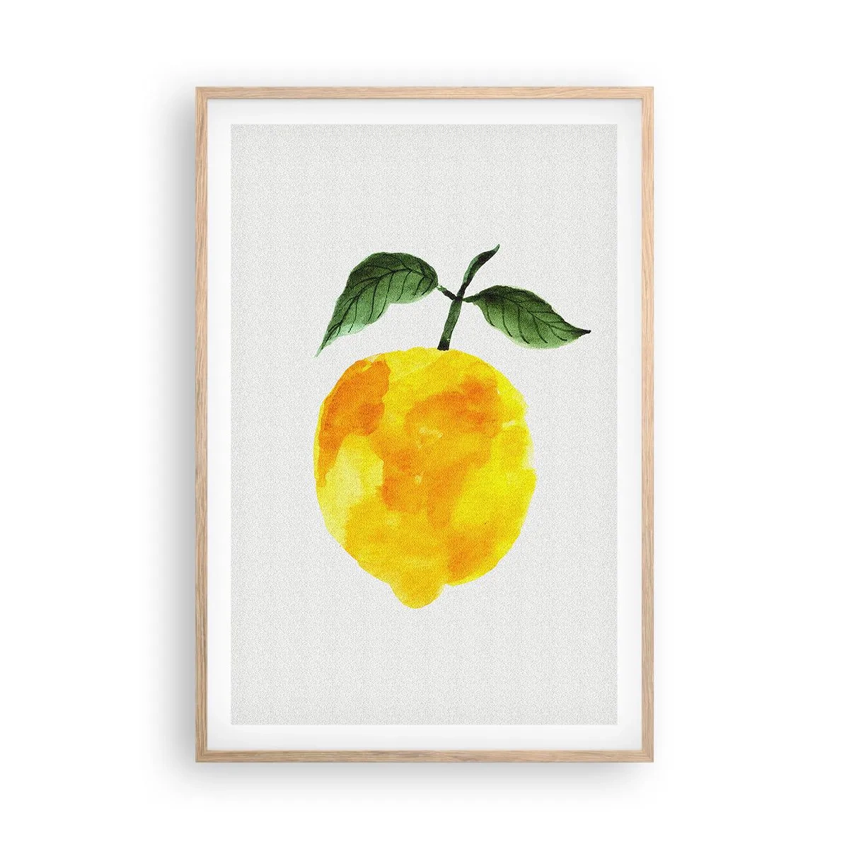 Pôster com moldura de carvalho claro - Como saborear o sol - 61x91 cm