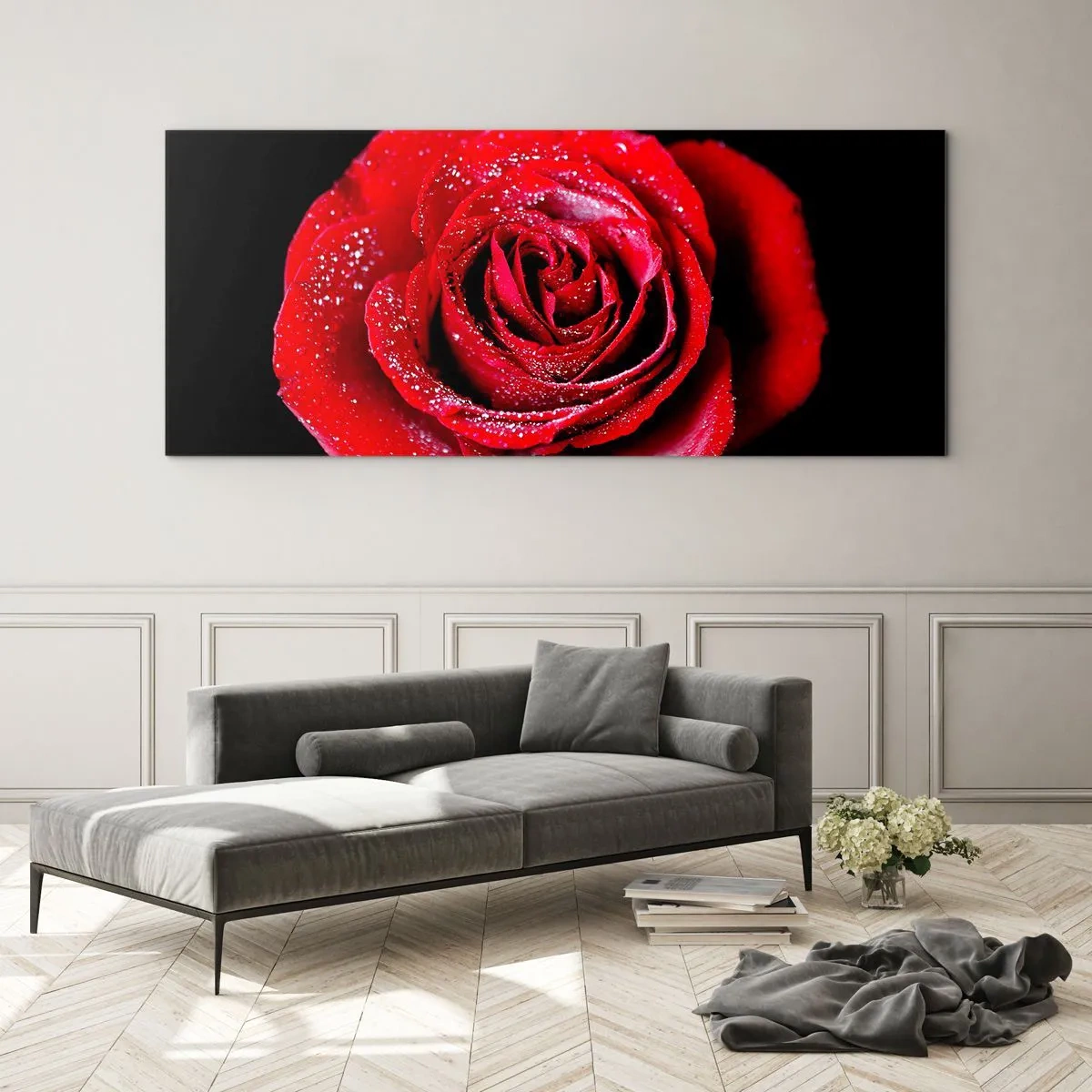 Quadro em vidro - Isso é amor - 90x30 cm