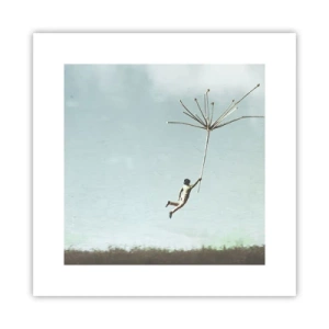 Pôster - Papagaios, balões, vento - 30x30 cm