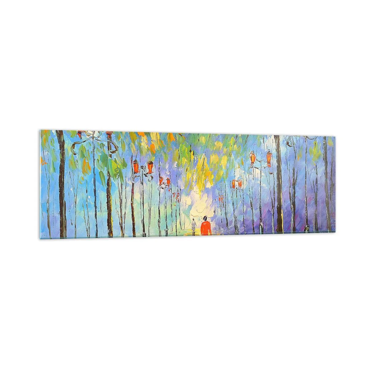 Quadro em vidro - Canto nocturno da chuva - 160x50 cm