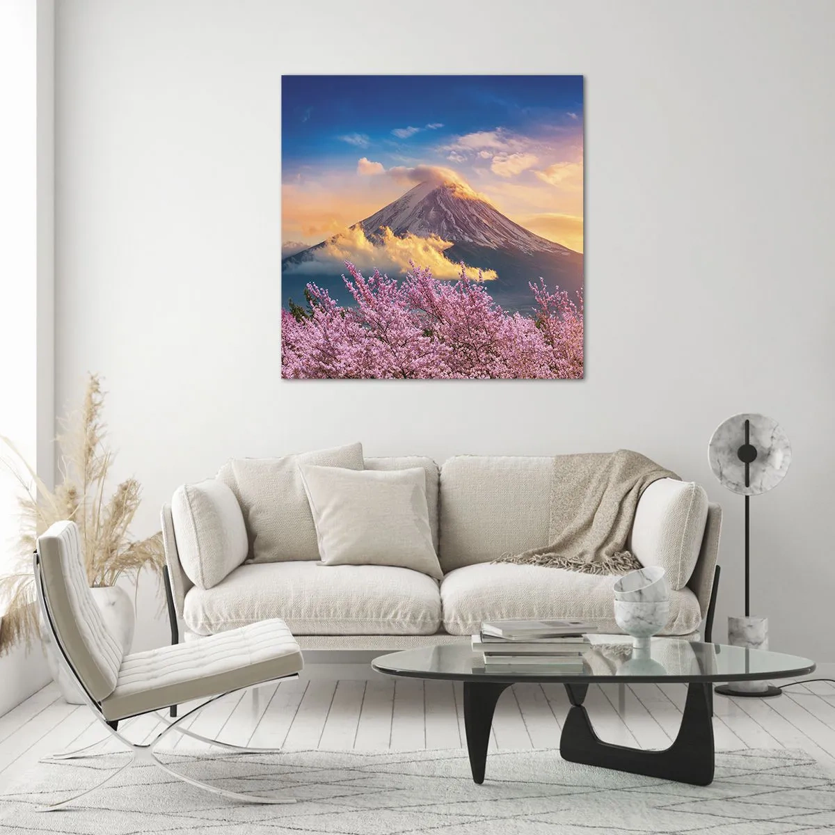 Quadro em vidro - Santidade japonesa - 30x30 cm