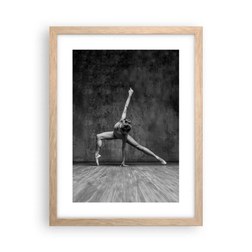 Pôster com moldura de carvalho claro - O equilíbrio ideal - 30x40 cm