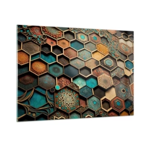 Quadro em vidro - Ornamentos árabes – variação - 100x70 cm