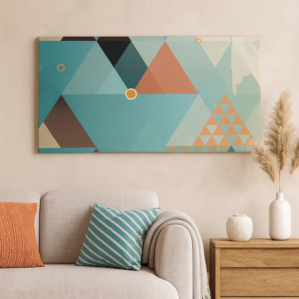 Quadro em tela - A unidade de muitos, os muitos da unidade - 30x30 cm