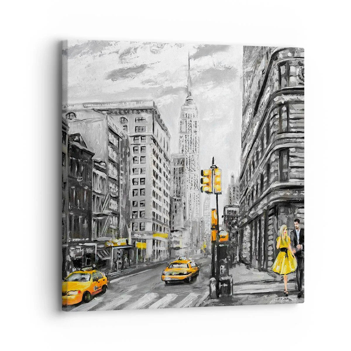 Quadro em tela - Um conto de Nova Iorque - 30x30 cm