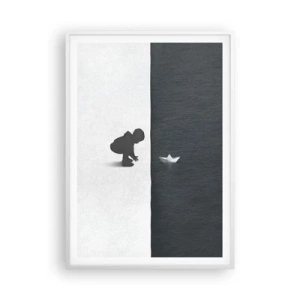 Pôster em moldura branca - Grande expedição - 70x100 cm