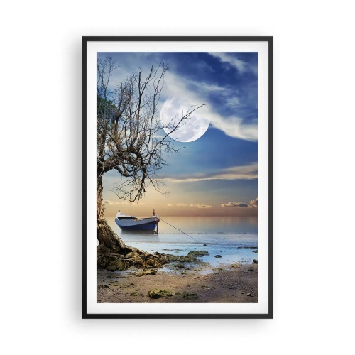 Pôster com moldura preta - É este o fim ou o começo? - 61x91 cm