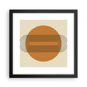 Pôster com moldura preta - O plano perfeito - 30x30 cm