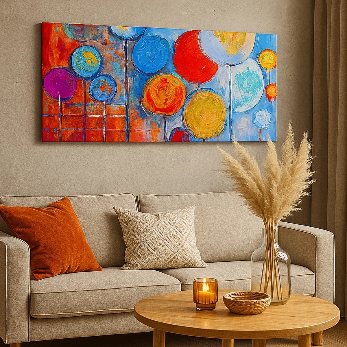 Quadro em tela - De várias cores e tamanhos - 30x30 cm