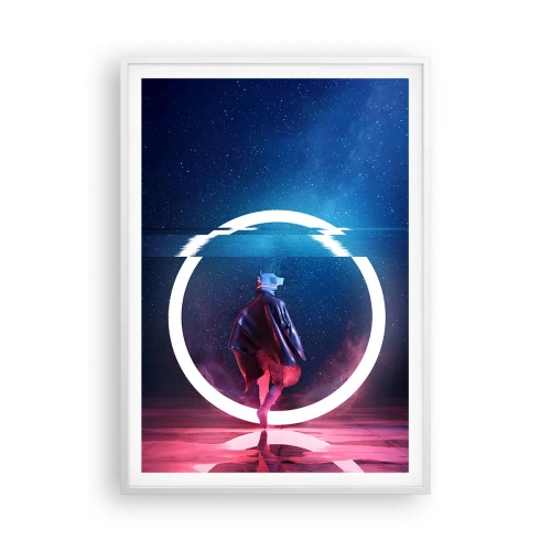 Pôster em moldura branca - Entre Mundos - 70x100 cm