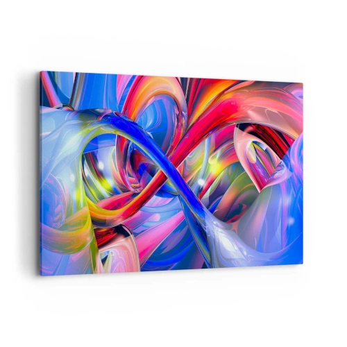 Quadro em tela - Dança das cores - 100x70 cm