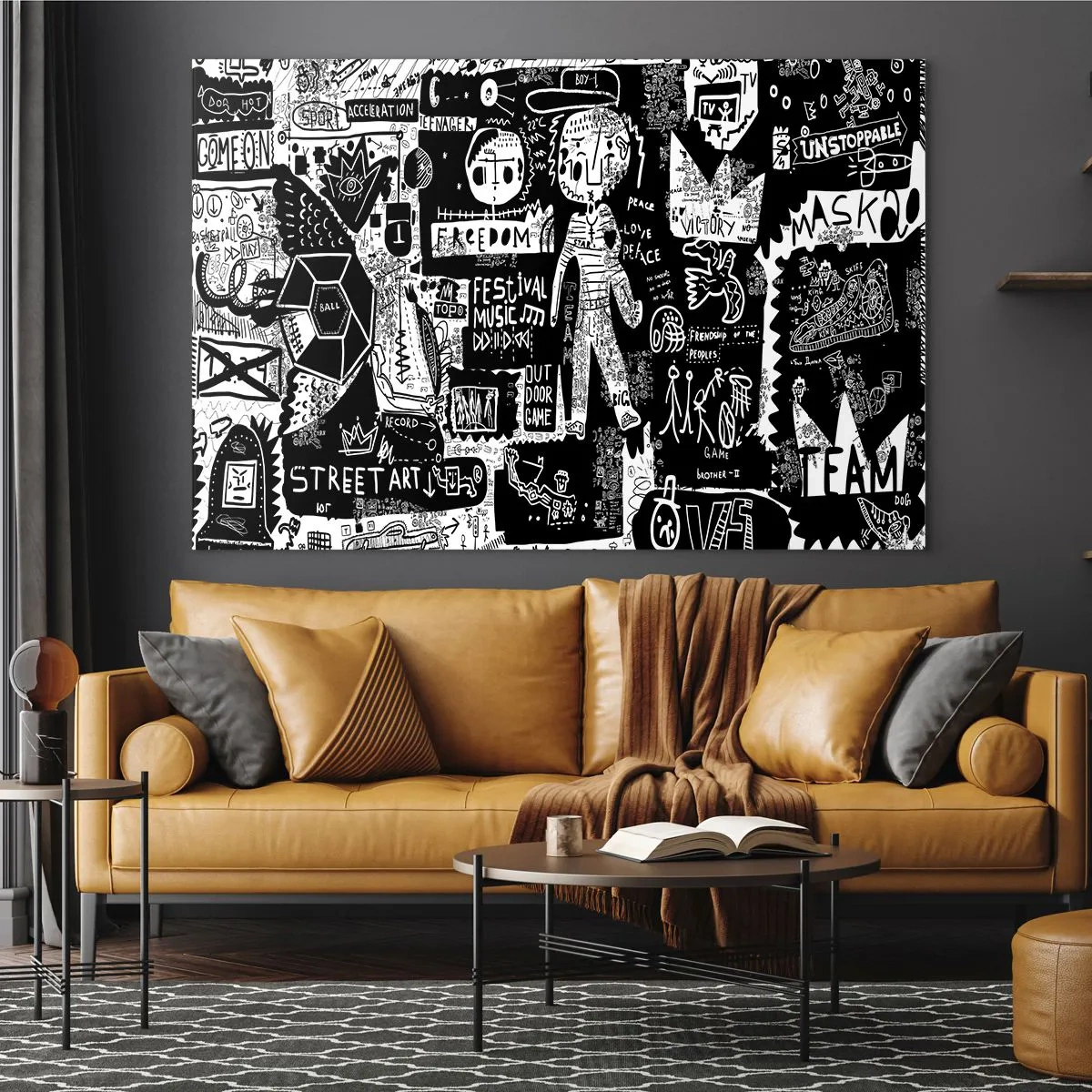 Quadro em vidro - O direito e a alegria da juventude espiritual - 120x80 cm