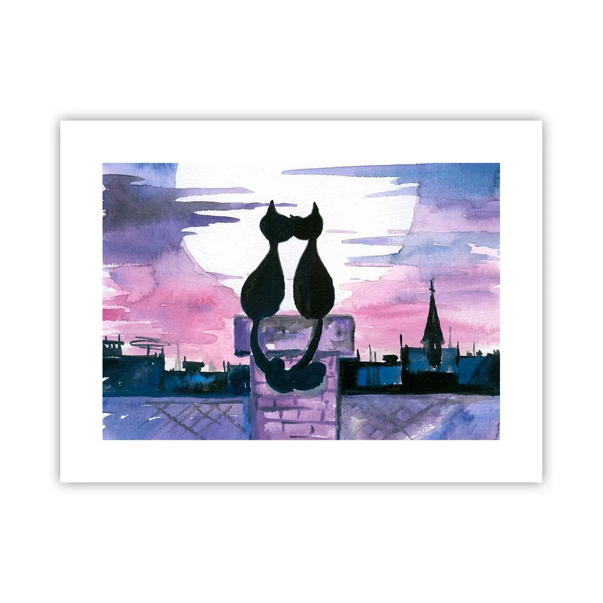 Pôster - Rendez-vous sob a lua - 40x30 cm