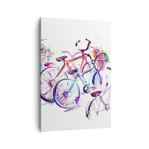 Quadro em tela - Reunião do Clube Antimoto  - 70x100 cm