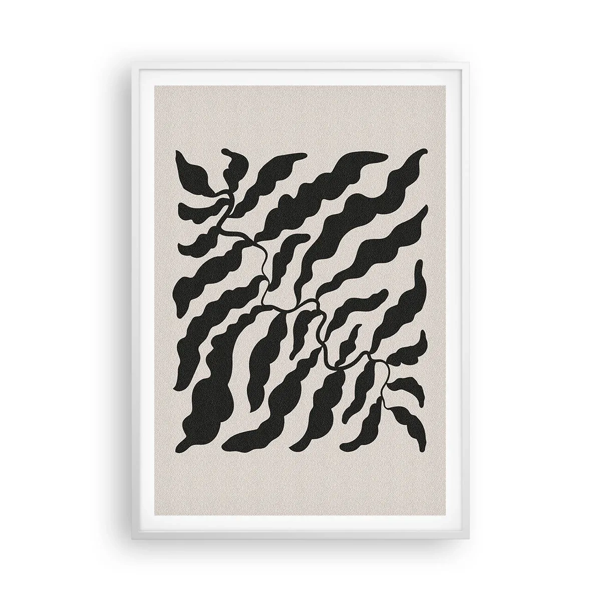 Pôster em moldura branca - A natureza da praça - 70x100 cm