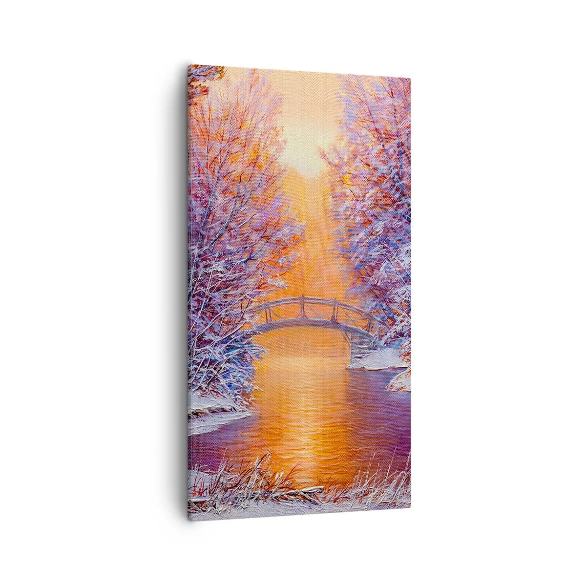 Quadro em tela - Vamos nos encontrar aqui - 55x100 cm