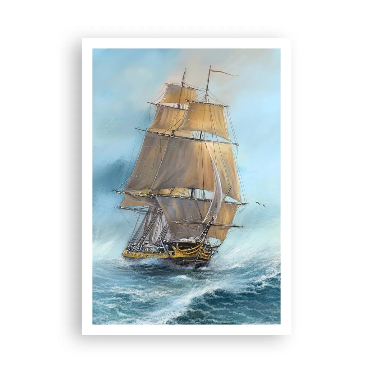 Pôster - Correndo sobre as ondas - 70x100 cm