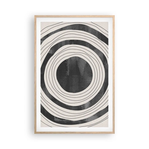Pôster com moldura de carvalho claro - Direito ao ponto - 61x91 cm