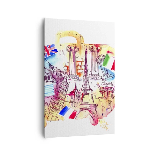 Quadro em tela - Tournée europeia - 80x120 cm