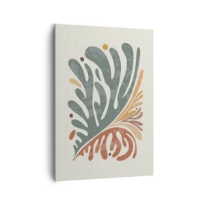 Quadro em tela - Folha multicolorida - 50x70 cm