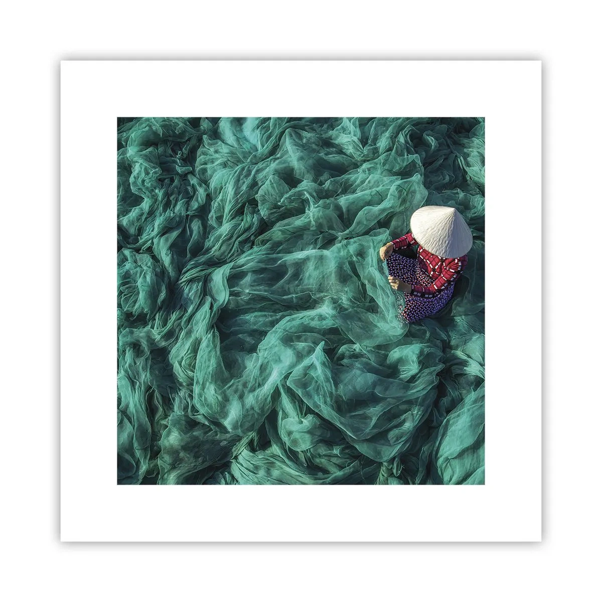 Pôster - Num mar de redes - 30x30 cm