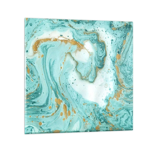 Quadro em vidro - Sob a grande onda do período Edo - 70x70 cm