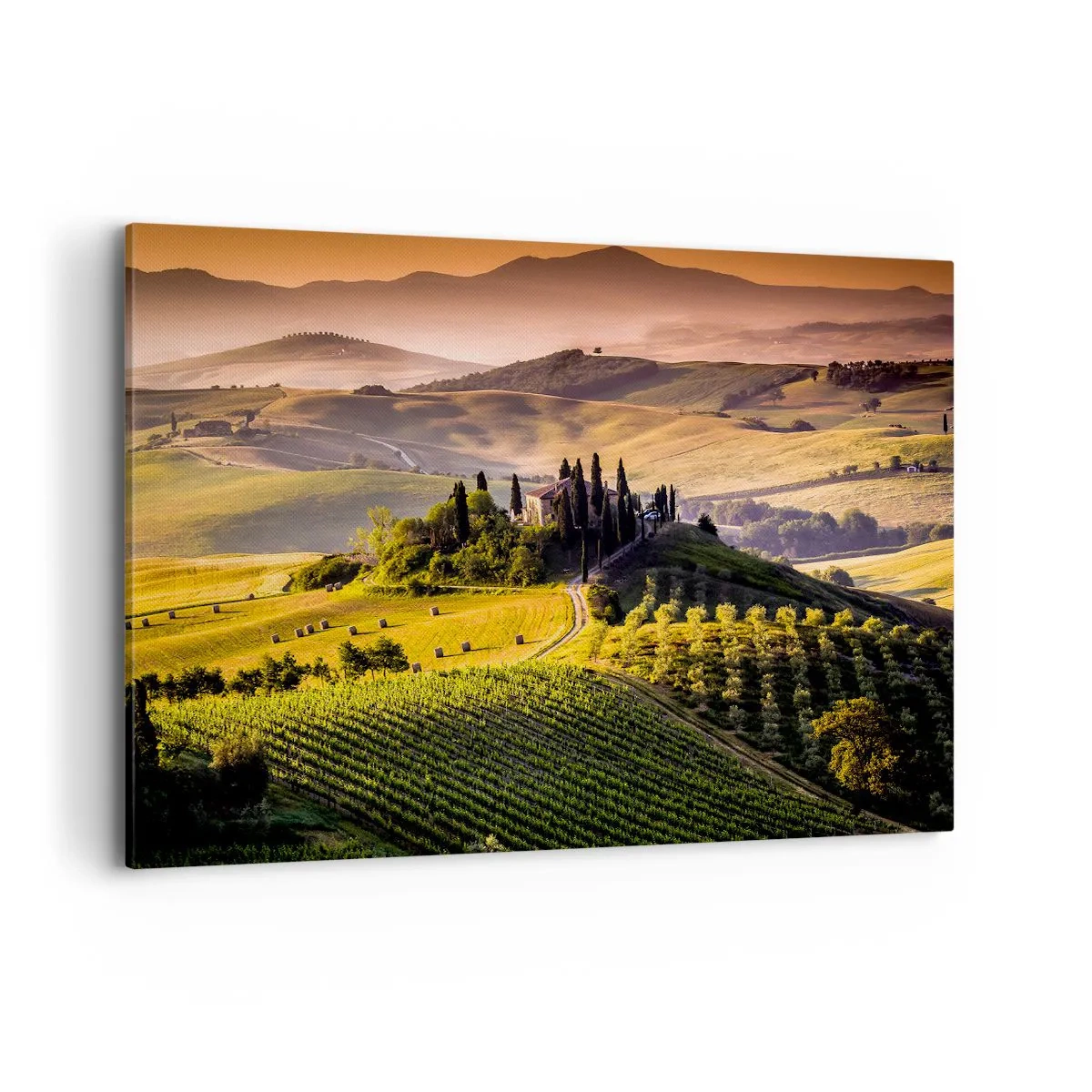 Quadro em tela - Arcádia - Paisagem toscana - 120x80 cm