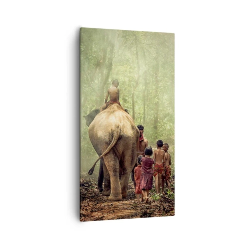 Quadro em tela - Novo Livro da Selva - 55x100 cm
