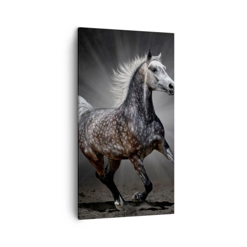 Quadro em tela - O cinza é lindo - 45x80 cm
