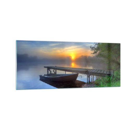 Quadro em vidro - Como o comum se transforma em mágico - 100x40 cm